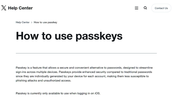 西安苹果维修店铺分享iOS用户如何通过通行密钥(Passkey)登录 