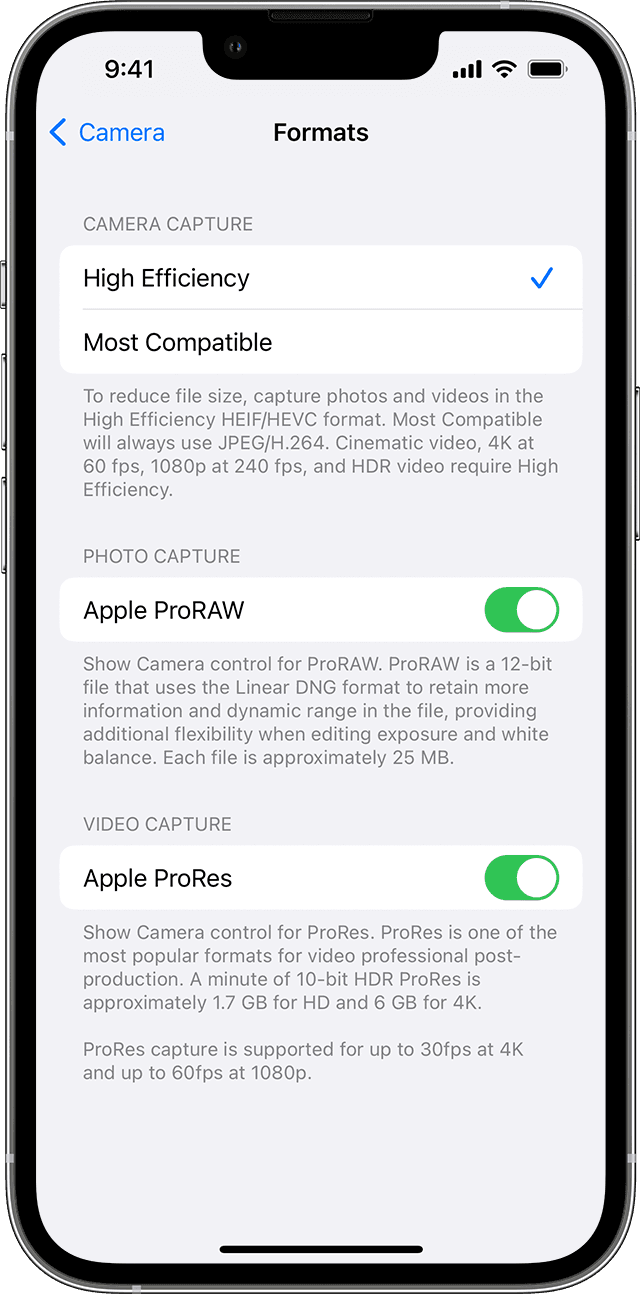 西安苹果13维修分享如何在 iPhone 13 Pro 机型中拍摄和管理 ProRes 视频 